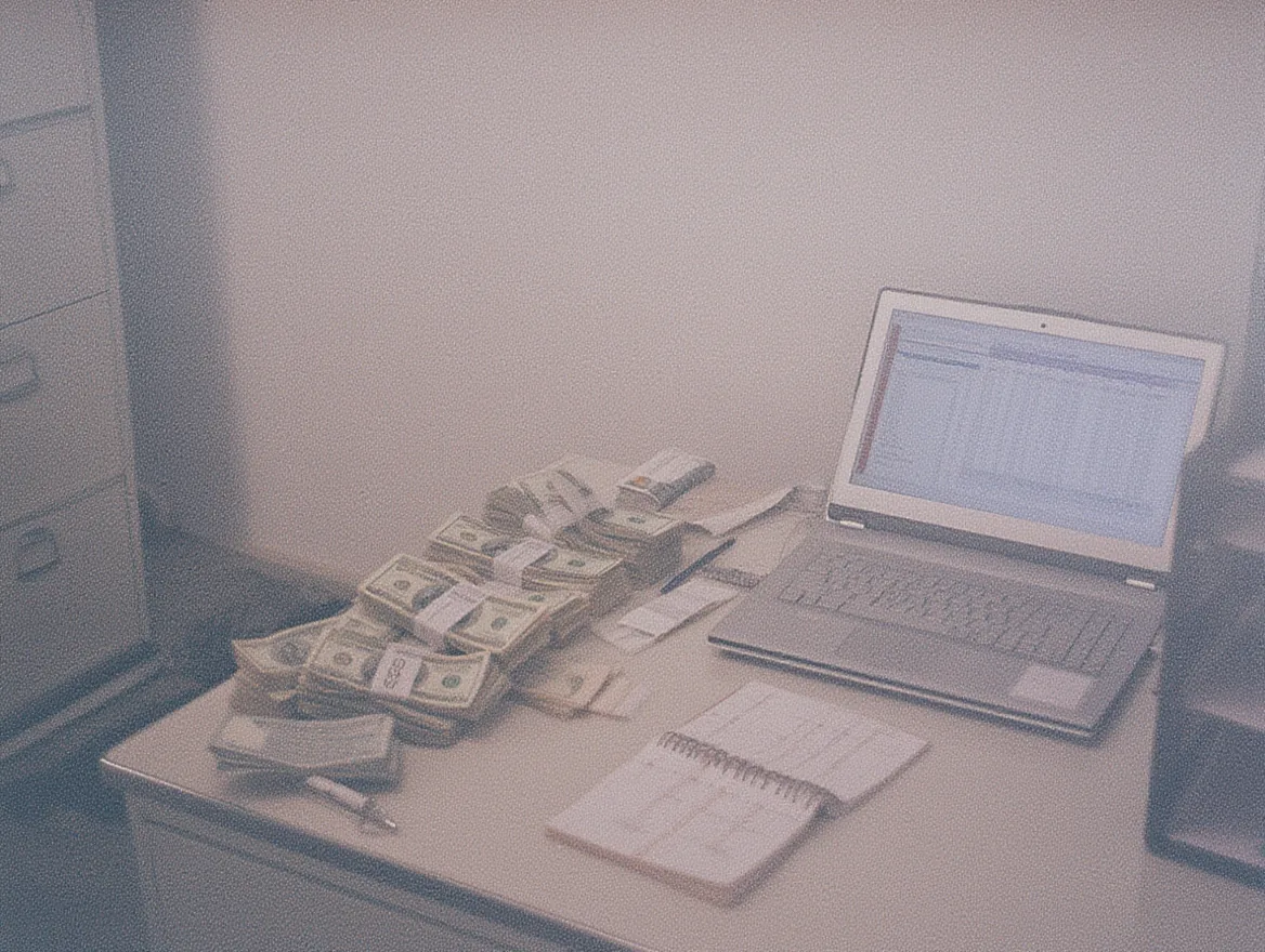 Card and laptop checkout scene